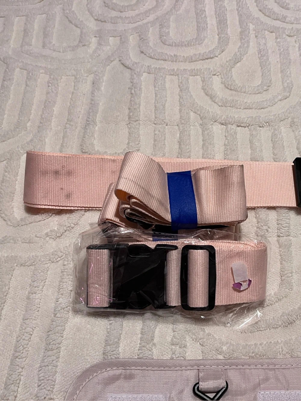 Travel Laundry & Organizer Set - Blue and cream